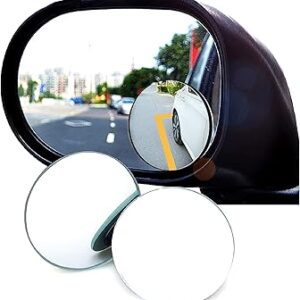 Car Round Mirror Rear View Blind Spot Wide-angle Lens – 2 Pcs